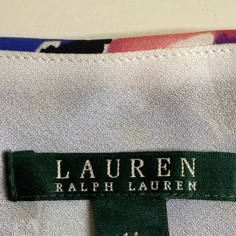 Lauren Ralph Lauren Floral Georgette  Asymmetrical Skirt